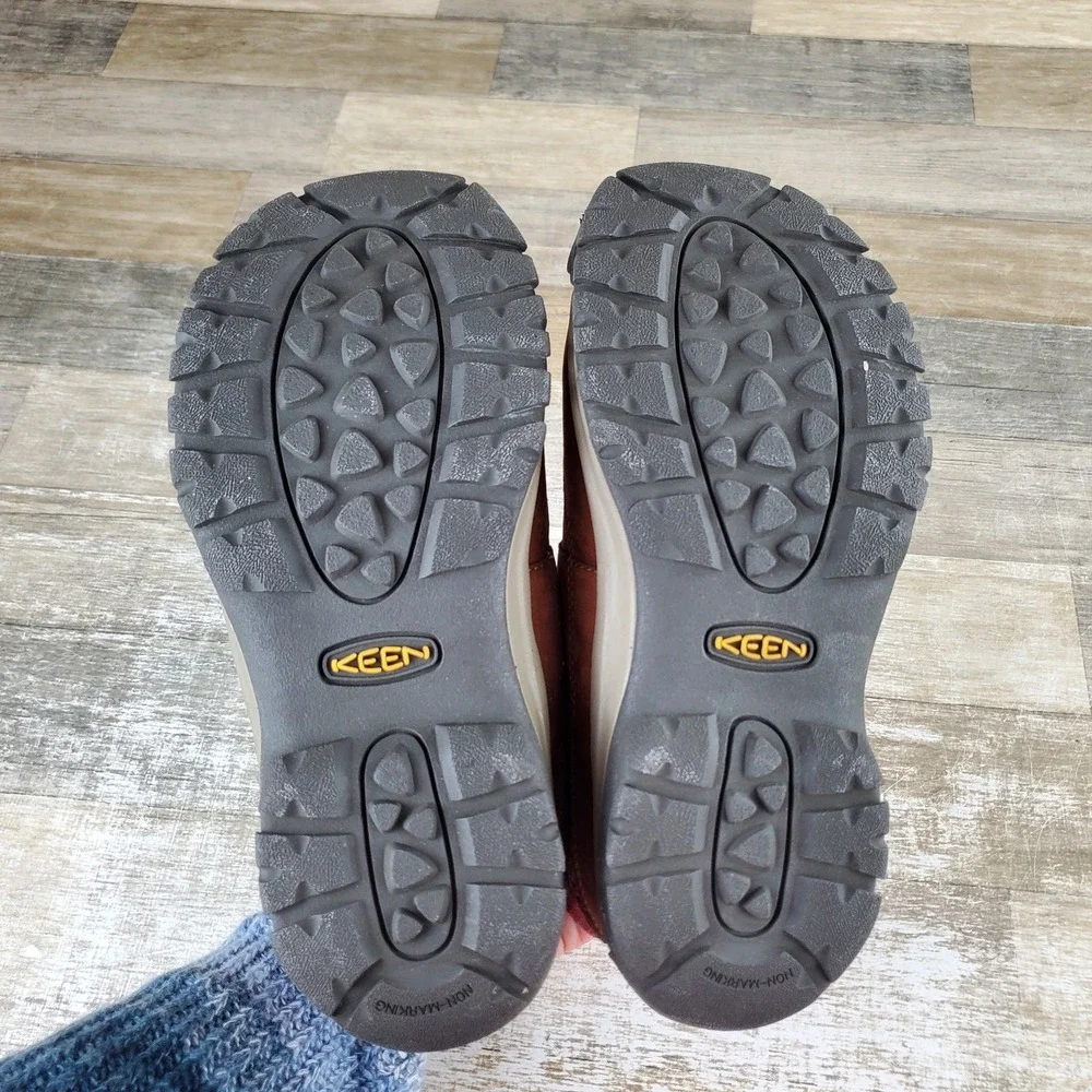 Keen Kaci III Winter‎ Womens Hiking Boots Sz 10 Tortoise Shell Red Waterproof
